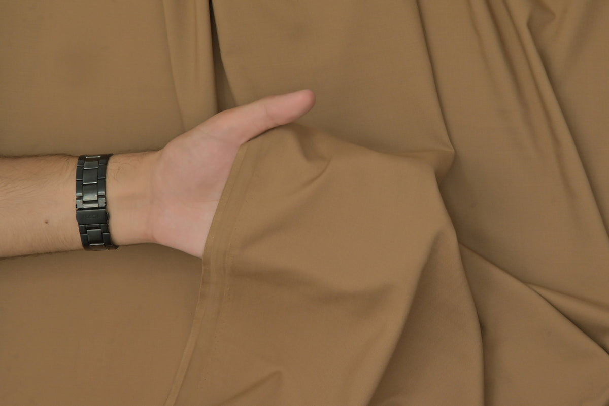 Camel – Wash & Wear | Unstitched Shalwar Kameez