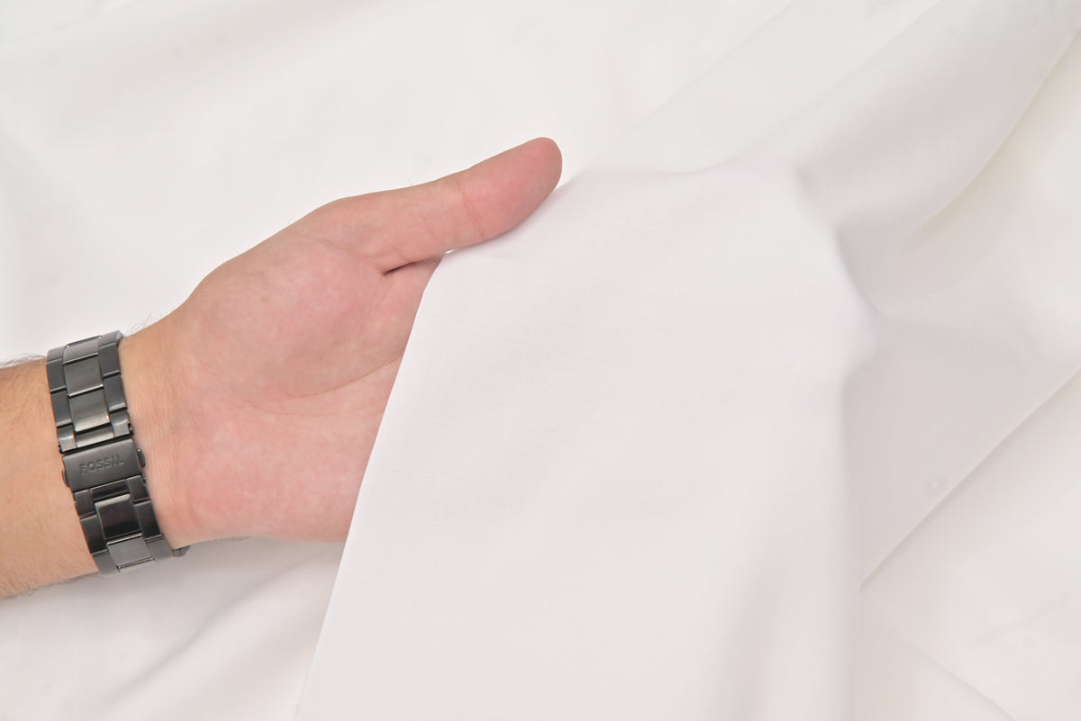 Super White – Wash & Wear | Unstitched Shalwar Kameez
